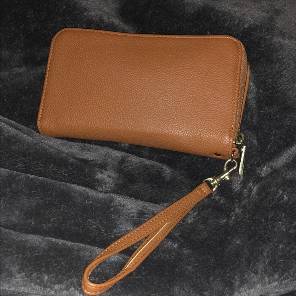 Brown Wristlet/ Wallet